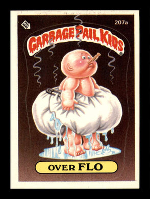 1986 Topps Garbage Pail Kids Series 6 Over Flo 