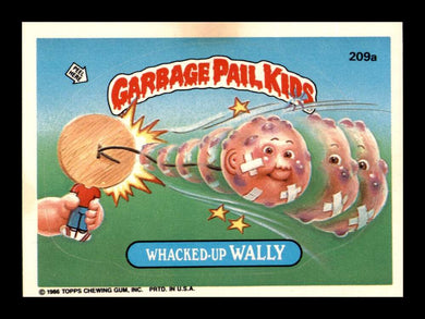 1986 Topps Garbage Pail Kids Series 6 Whacked-Up Wally 