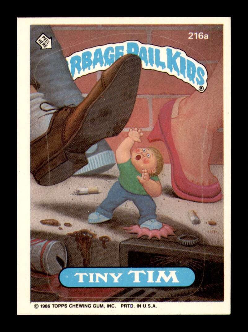 Load image into Gallery viewer, 1986 Topps Garbage Pail Kids Series 6 Tiny Tim #216A  Image 1
