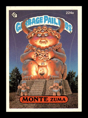 1986 Topps Garbage Pail Kids Series 6 Monte Zuma 