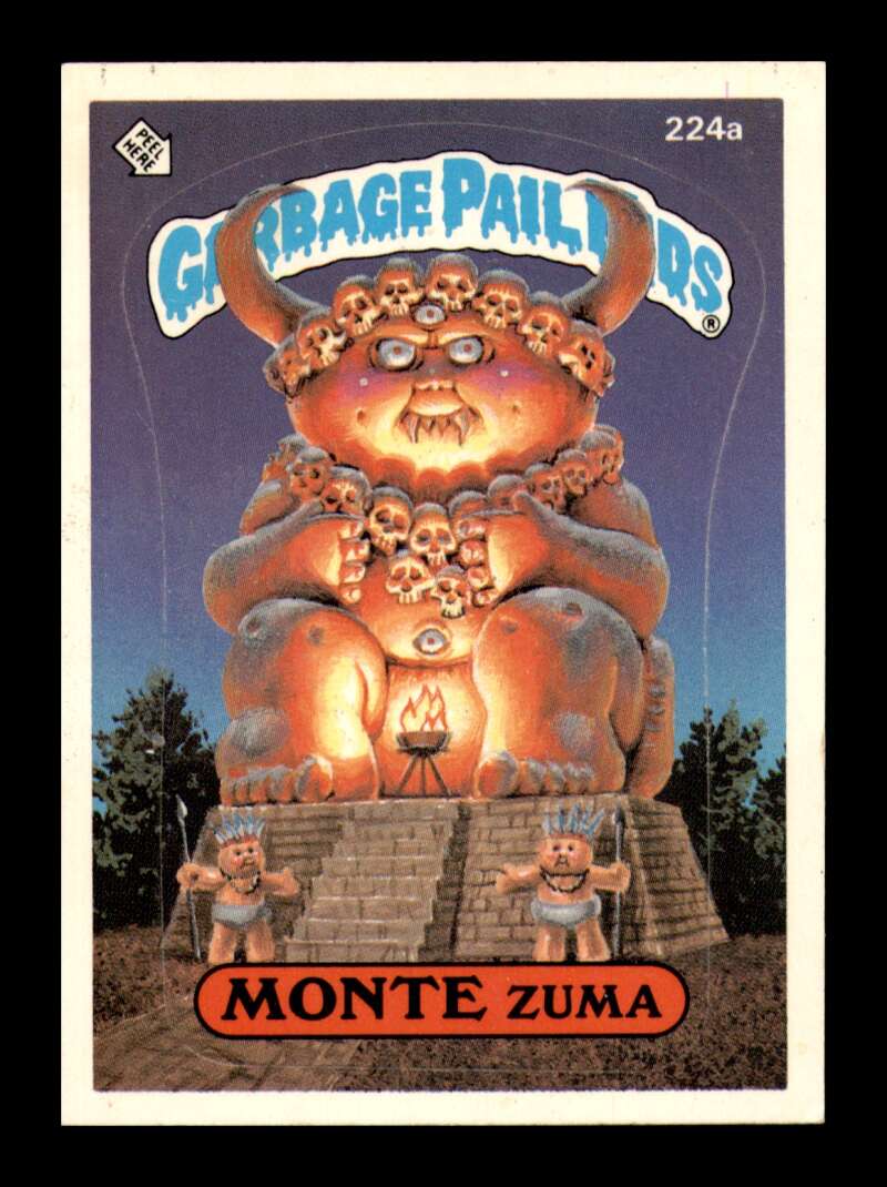 Load image into Gallery viewer, 1986 Topps Garbage Pail Kids Series 6 Monte Zuma #224A  Image 1
