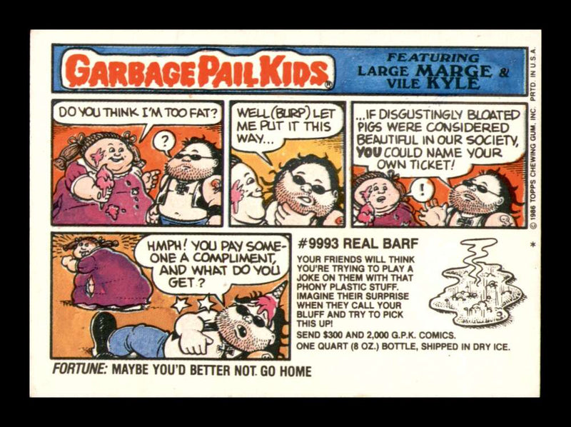 Load image into Gallery viewer, 1986 Topps Garbage Pail Kids Series 6 Monte Zuma #224A  Image 2
