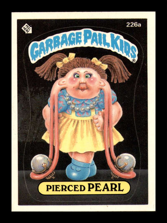 1986 Topps Garbage Pail Kids Series 6 Pierced Pearl 