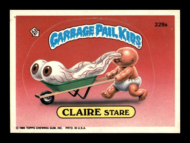 1986 Topps Garbage Pail Kids Series 6 Claire Stare 