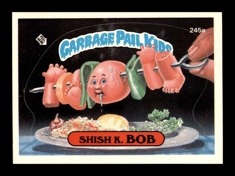 Load image into Gallery viewer, 1986 Topps Garbage Pail Kids Series 6 Shish K. Bob #245A NM Near Mint Image 1

