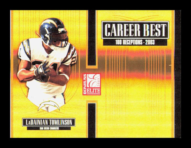 Load image into Gallery viewer, 2005 Donruss Elite Career Best Gold LaDainian Tomlinson #CB-29 San Diego Chargers /500  Image 1
