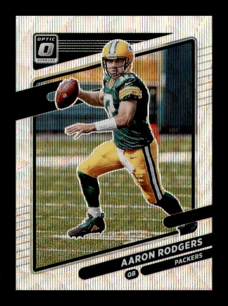 Load image into Gallery viewer, 2021 Donruss Optic Wave Prizm Aaron Rodgers #90 Green Bay Packers /299  Image 1
