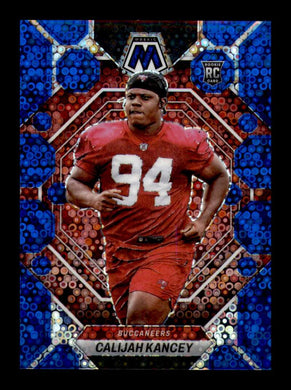 2023 Panini Mosaic No Huddle Blue Disco Prizm Calijah Kancey 