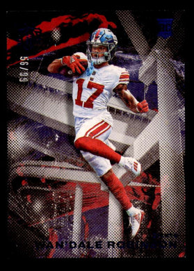 2022 Panini Chronicles Gridiron Kings Blue Wan'Dale Robinson 