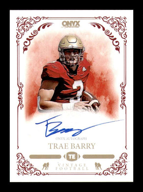 2022 Onyx Vintage Blue Ink Auto Trae Barry 