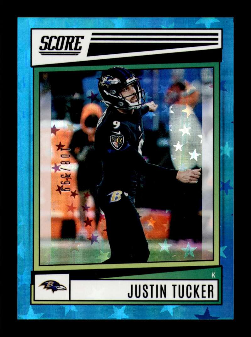 Load image into Gallery viewer, 2022 Score Stars Justin Tucker #188 Baltimore Ravens /399  Image 1
