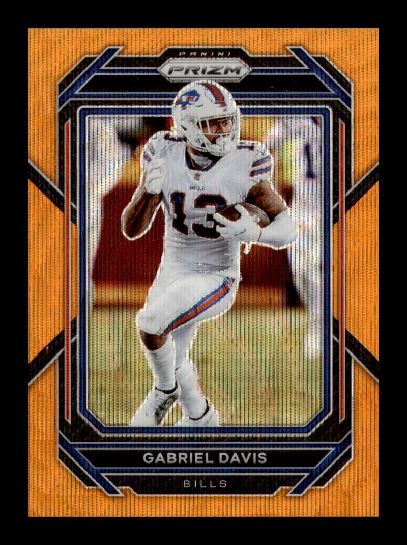 Load image into Gallery viewer, 2022 Panini Prizm Orange Wave Prizm Gabriel Davis #32 Buffalo Bills /60  Image 1
