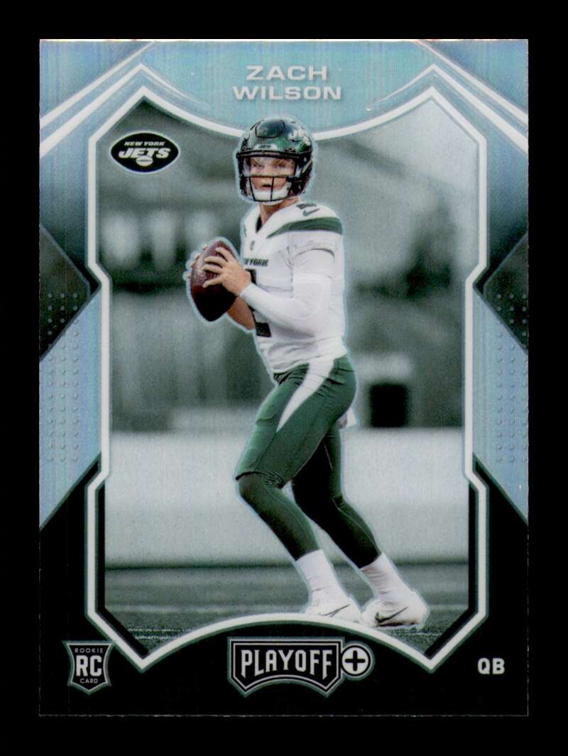 Load image into Gallery viewer, 2021 Panini Playoff Plus Silver Prizm Zach Wilson #202 New York Jets Rookie RC  Image 1
