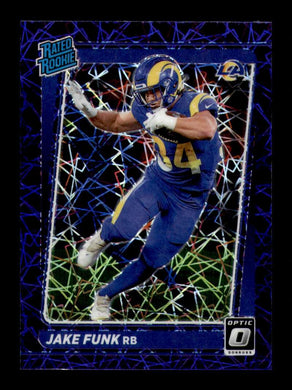 2021 Donruss Optic Purple Velocity Prizm Jake Funk 