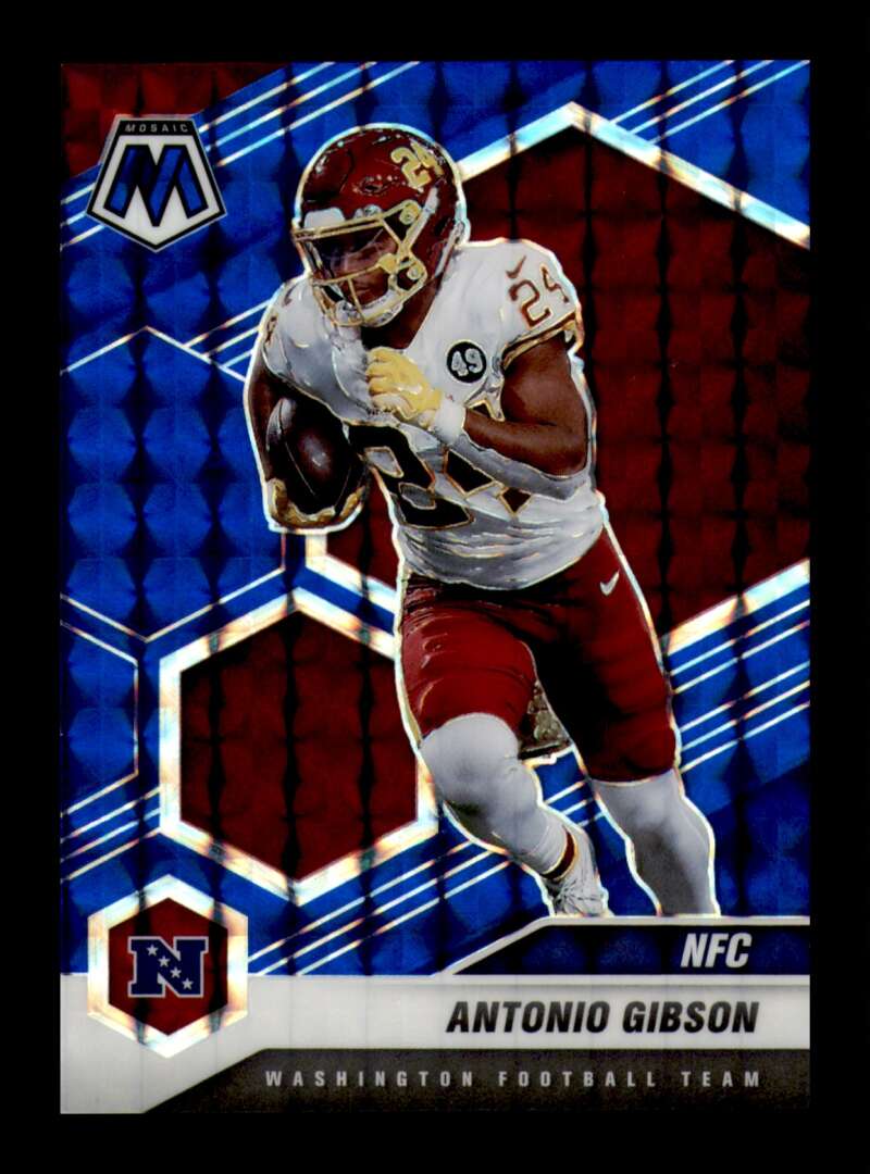 Load image into Gallery viewer, 2021 Panini Mosaic Blue Mosaic Prizm Antonio Gibson #214 Washington Football Team /99  Image 1
