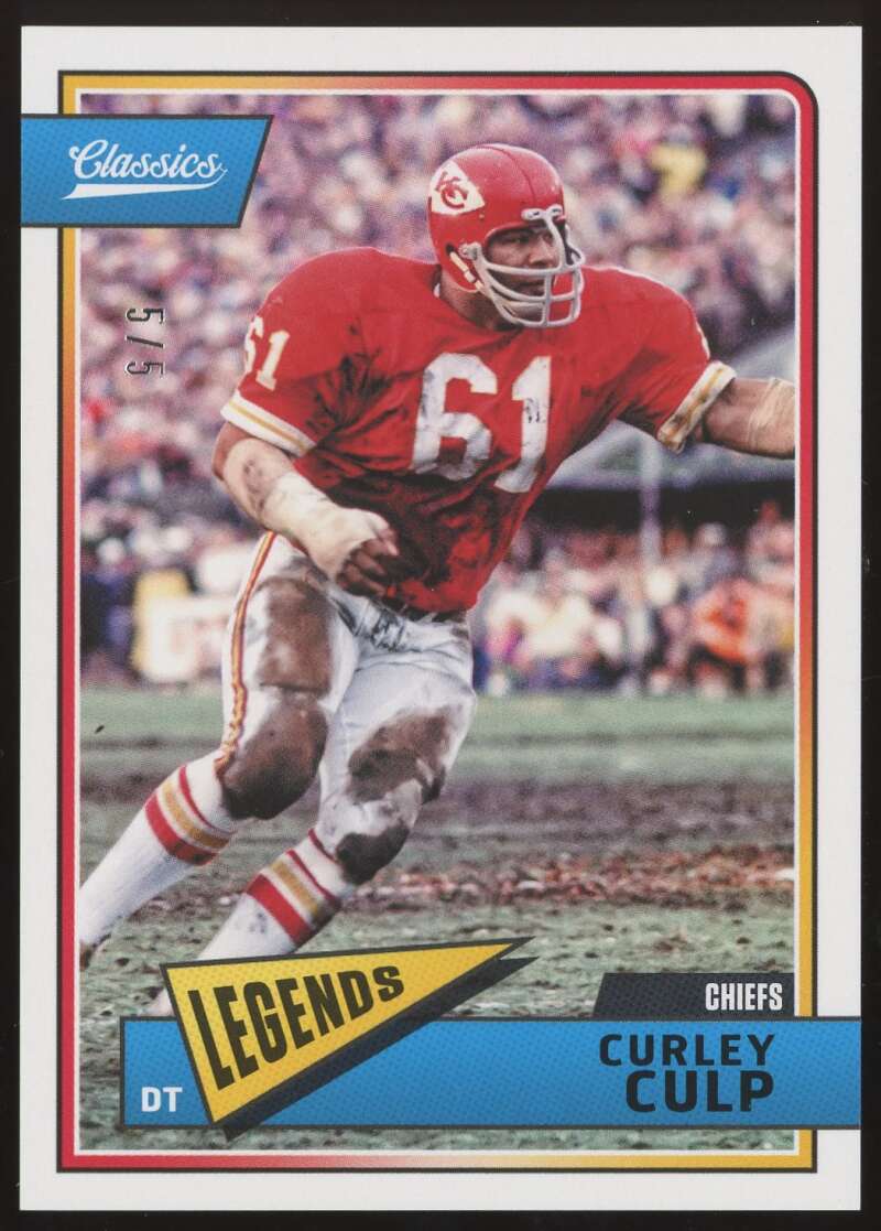 Load image into Gallery viewer, 2018 Panini Classics Full Name Curley Culp #139 Kansas City Chiefs SP SSP /5  Image 1
