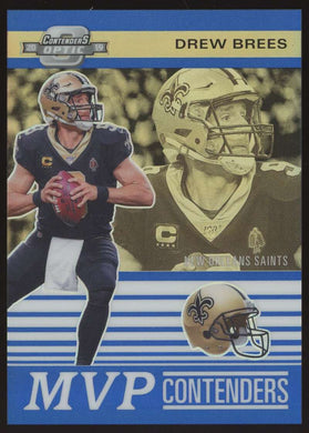 2019 Panini Contenders Optic MVP Contenders Blue Drew Brees 