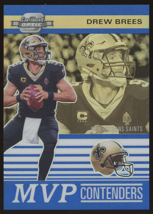 2019 Panini Contenders Optic MVP Contenders Blue Drew Brees