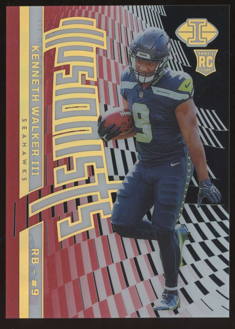 Load image into Gallery viewer, 2022 Panini Illusions Illusionists Red Kenneth Walker #I-14 Seattle Seahawks Rookie RC /199  Image 1
