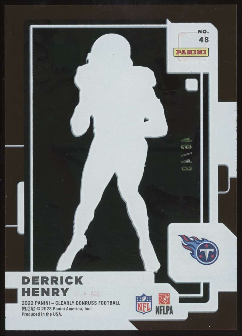 Load image into Gallery viewer, 2022 Clearly Donruss Red Derrick Henry #48 Tennessee Titans /49  Image 2
