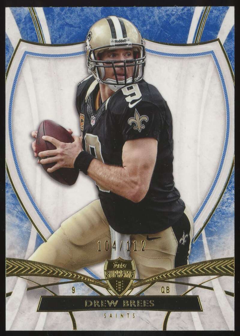 Load image into Gallery viewer, 2013 Topps Supreme Blue Drew Brees #2 New Orleans Saints /112  Image 1
