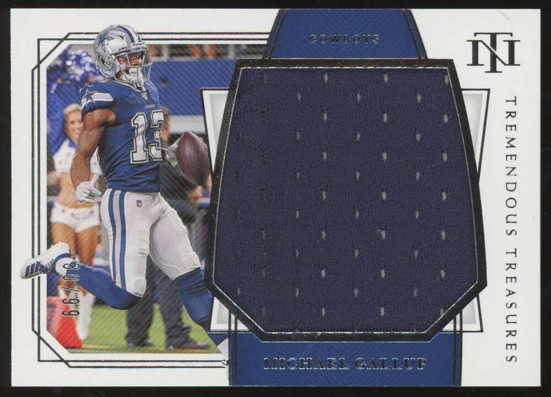 Load image into Gallery viewer, 2019 Panini National Treasures Tremendous Treasures Michael Gallup #TT-MG Dallas Cowboys Patch Relic /99  Image 1
