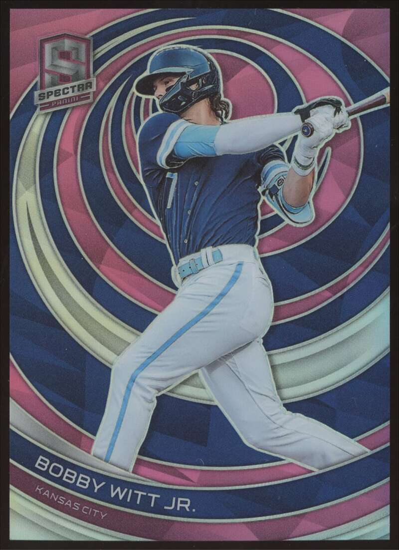 Load image into Gallery viewer, 2023 Panini Chronicles Spectra Pink Bobby Witt Jr #67 Kansas City Royals SP SSP /17  Image 1
