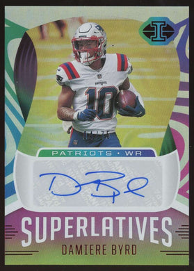 2021 Panini Illusions Superlatives Red Auto Damiere Byrd 