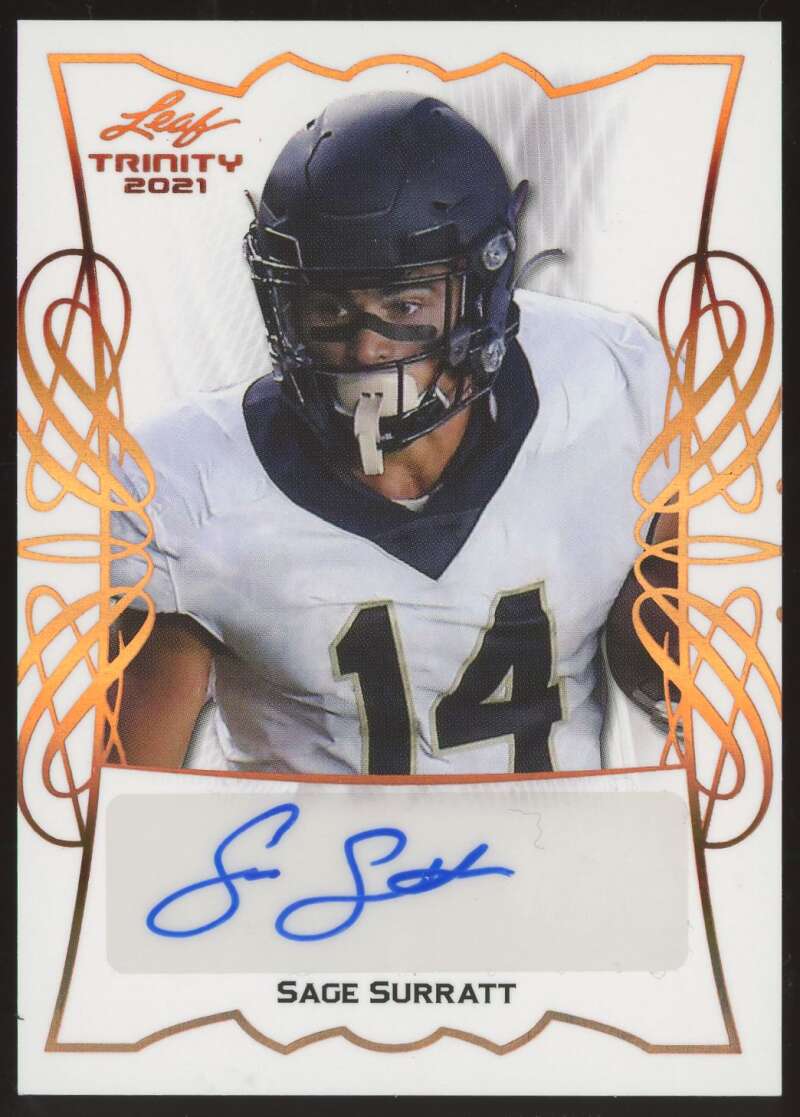 Load image into Gallery viewer, 2021 Leaf Trinity Auto Sage Surratt #TPA-SS1 Rookie RC XRC Image 1
