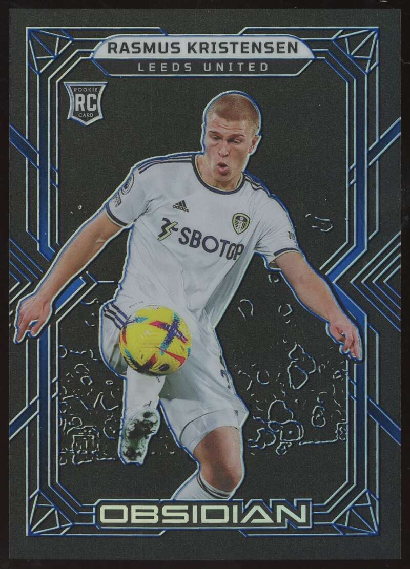 Load image into Gallery viewer, 2022-23 Panini Obsidian Electric Etch Blue Rasmus Kristensen #54 Leeds United Rookie RC /20  Image 1
