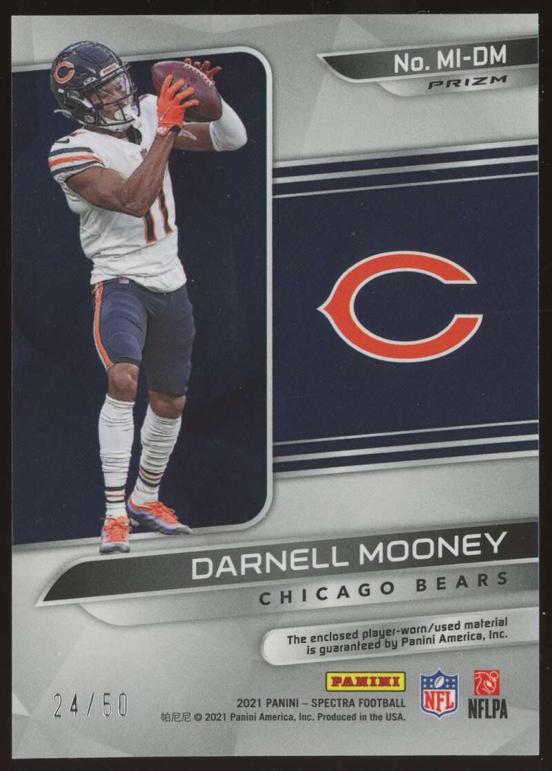 Load image into Gallery viewer, 2021 Panini Spectra Max Impact Hyper Darnell Mooney #MI-DM Chicago Bears Relic /50  Image 2
