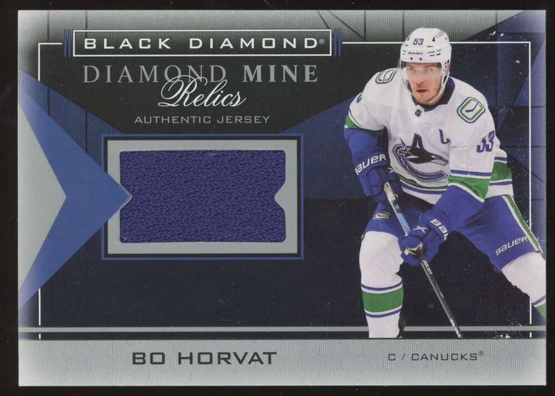 Load image into Gallery viewer, 2021-22 Upper Deck Black Diamond Mine Relics Bo Horvat #DMR-BH Vancouver Canucks GU Patch Image 1
