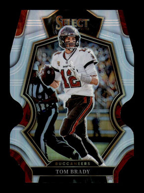 2022 Panini Select Silver Prizm Die Cut Tom Brady 