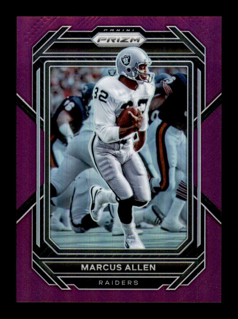 Load image into Gallery viewer, 2022 Panini Prizm Purple Prizm Marcus Allen #177 Los Angeles Raiders /125  Image 1
