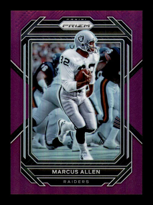 2022 Panini Prizm Purple Prizm Marcus Allen 