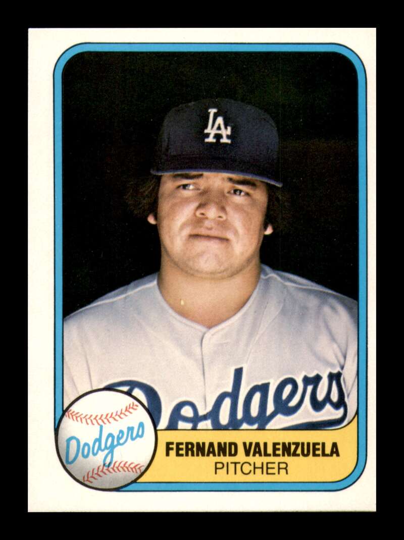 Load image into Gallery viewer, 1981 Fleer Fernando Valenzuela #140 Los Angeles Dodgers Rookie RC NM Near Mint Image 1
