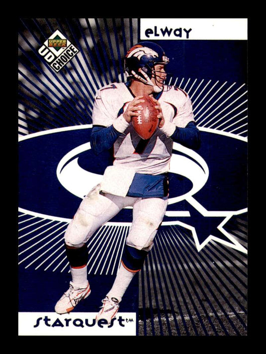 1998 UD Choice Starquest Rookquest Blue Peyton Manning John Elway 