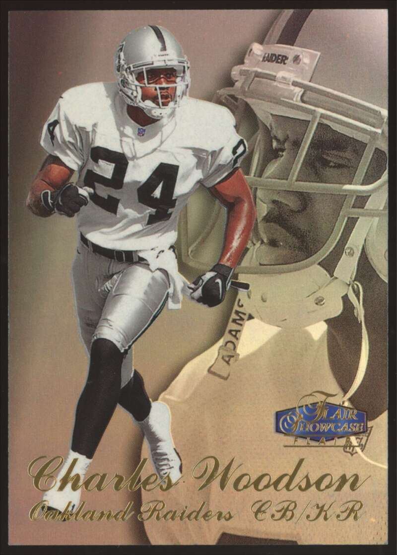 Load image into Gallery viewer, 1998 Flair Showcase Row 3 Charles Woodson #28 Oakland Raiders Rookie RC  Image 1
