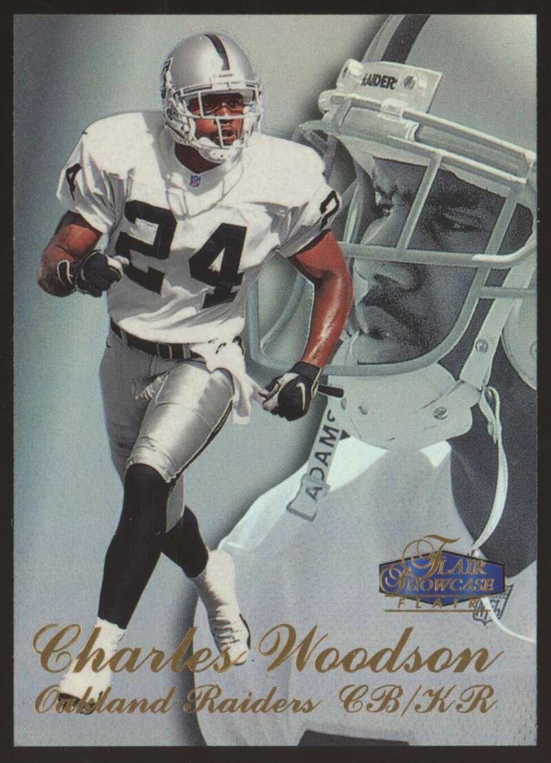 Load image into Gallery viewer, 1998 Flair Showcase Row 3 Charles Woodson #28 Oakland Raiders Rookie RC  Image 1
