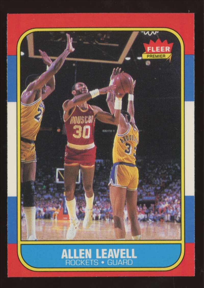Load image into Gallery viewer, 1986-87 Fleer Allen Leavell #62 Houston Rockets NM Near Mint Image 1
