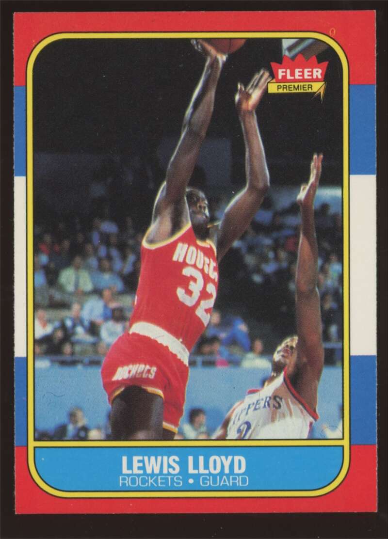 Load image into Gallery viewer, 1986-87 Fleer Lewis Lloyd #65 Houston Rockets NM Near Mint Image 1
