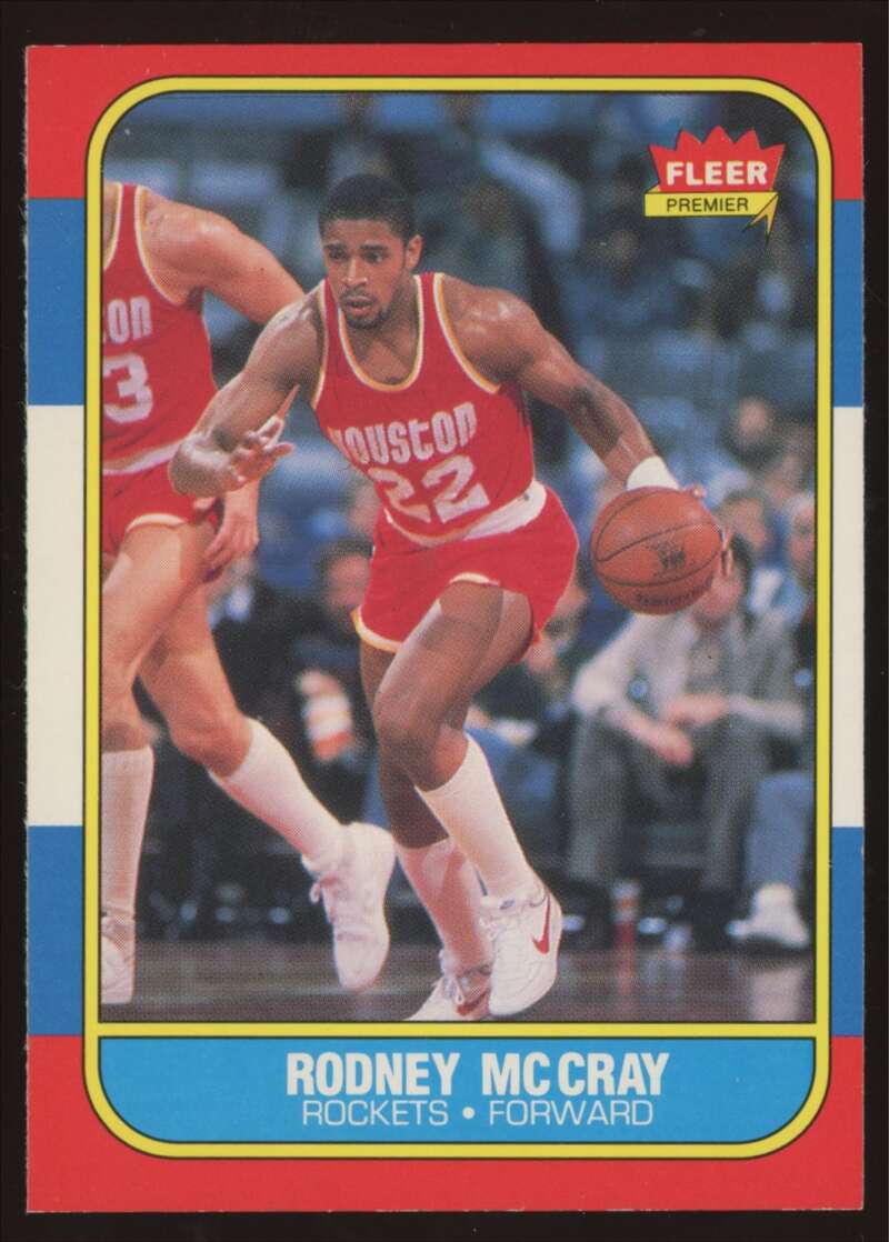 Load image into Gallery viewer, 1986-87 Fleer Rodney McCray #71 Houston Rockets Rookie RC NM Near Mint Image 1
