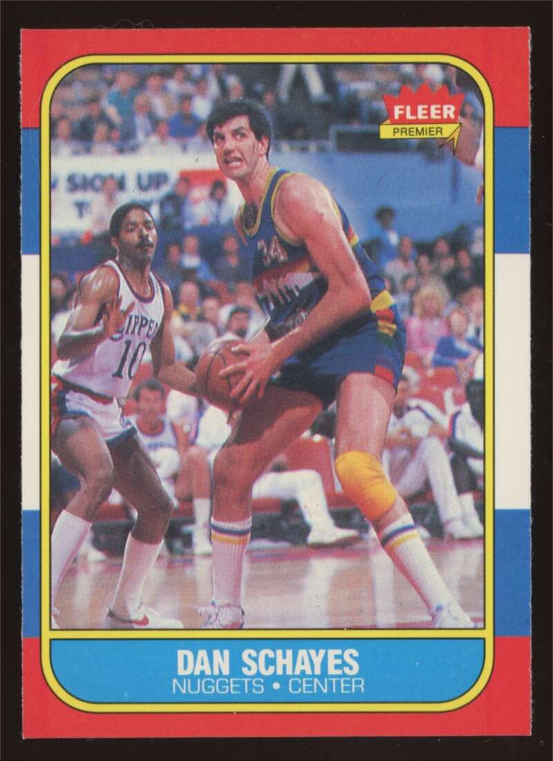 Load image into Gallery viewer, 1986-87 Fleer Dan Schayes #98 Denver Nuggets Rookie RC NM Near Mint Image 1
