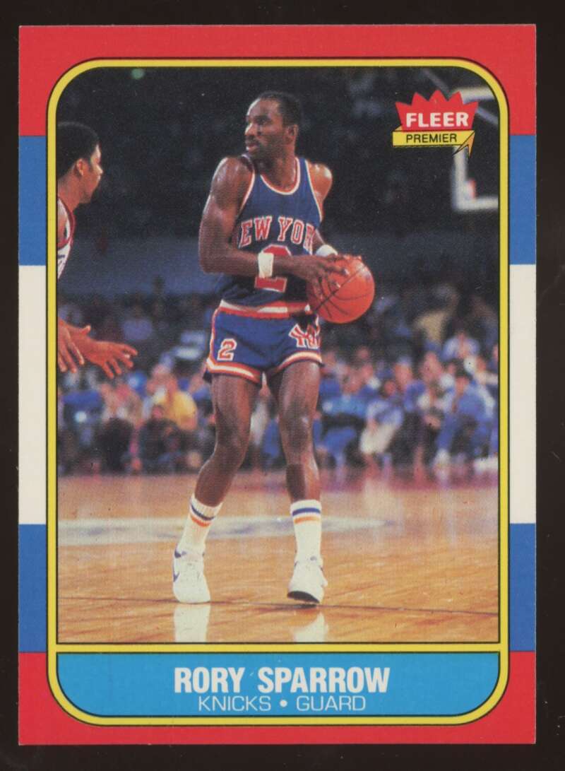 Load image into Gallery viewer, 1986-87 Fleer Rory Sparrow #105 New York Knicks NM Near Mint Image 1
