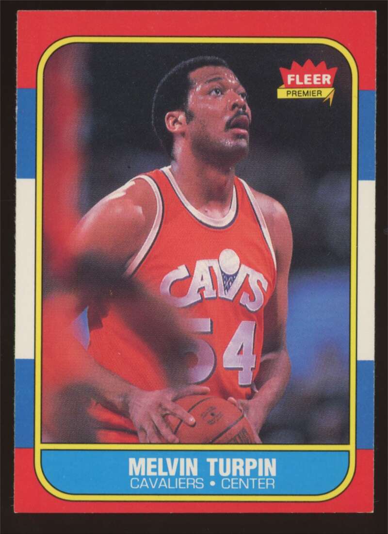 Load image into Gallery viewer, 1986-87 Fleer Mel Turpin #116 Cleveland Cavaliers NM Near Mint Image 1
