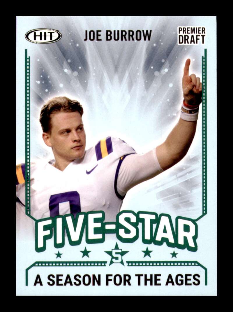 Load image into Gallery viewer, 2020 SAGE HIT Green Joe Burrow #92 LSU Tigers Rookie RC Image 1
