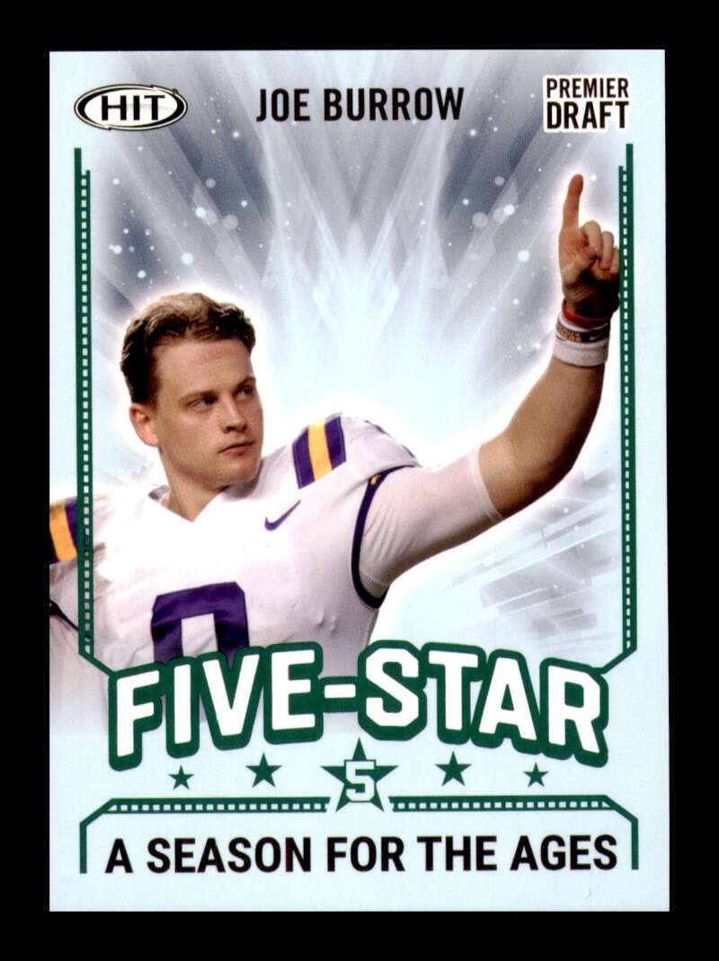 Load image into Gallery viewer, 2020 SAGE HIT Green Joe Burrow #92 LSU Tigers Rookie RC Image 1
