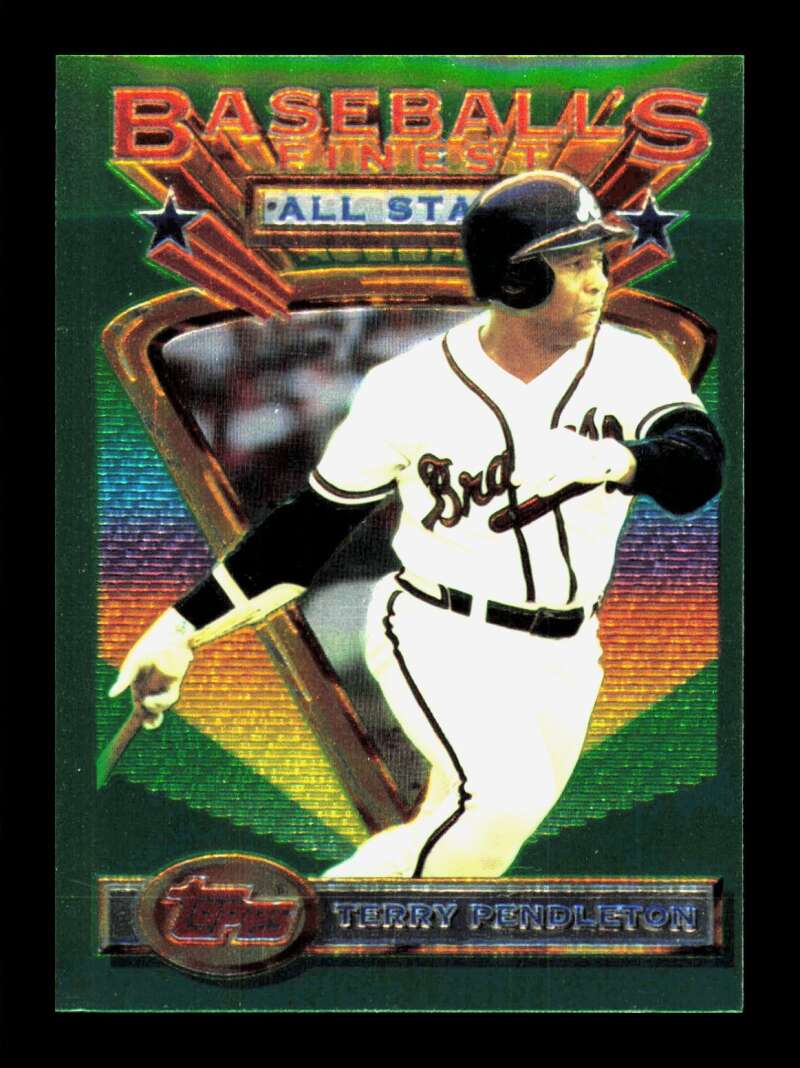 Load image into Gallery viewer, 1993 Topps Finest Terry Pendleton #101 Atlanta Braves  Image 1
