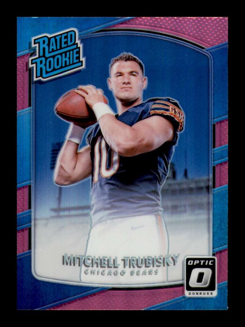 Load image into Gallery viewer, 2017 Donruss Optic Pink Mitchell Trubisky #178 Chicago Bears Rookie RC Image 1
