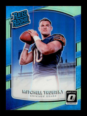 2017 Donruss Optic Lime Mitchell Trubisky 